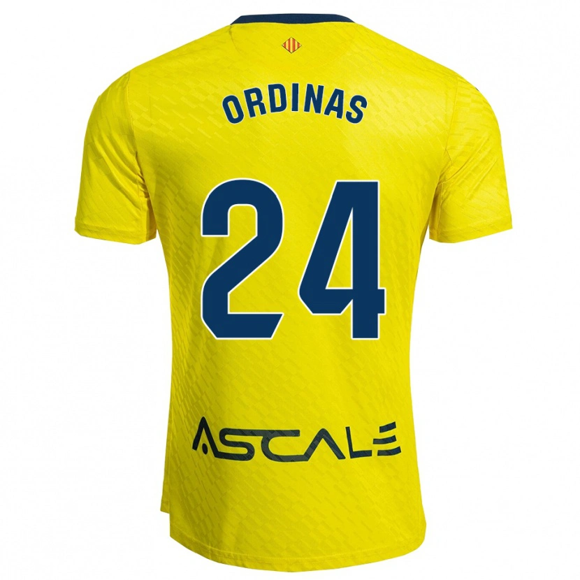 Danxen Kinder Andreu Ordinas #24 Gelb Marine Heimtrikot Trikot 2025/26 T-Shirt Österreich