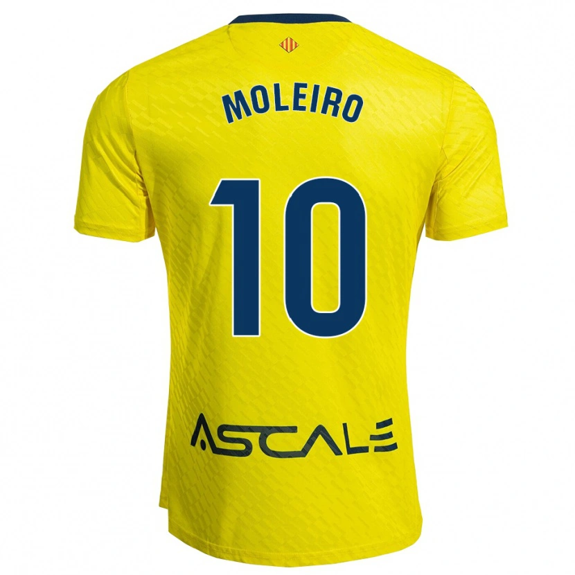 Danxen Kinder Alberto Moleiro #10 Gelb Marine Heimtrikot Trikot 2025/26 T-Shirt Österreich