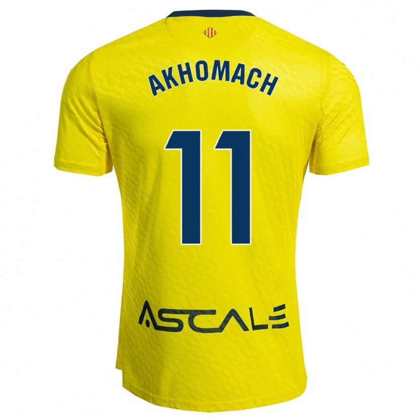 Danxen Kinder Ilias Akhomach #11 Gelb Marine Heimtrikot Trikot 2025/26 T-Shirt Österreich