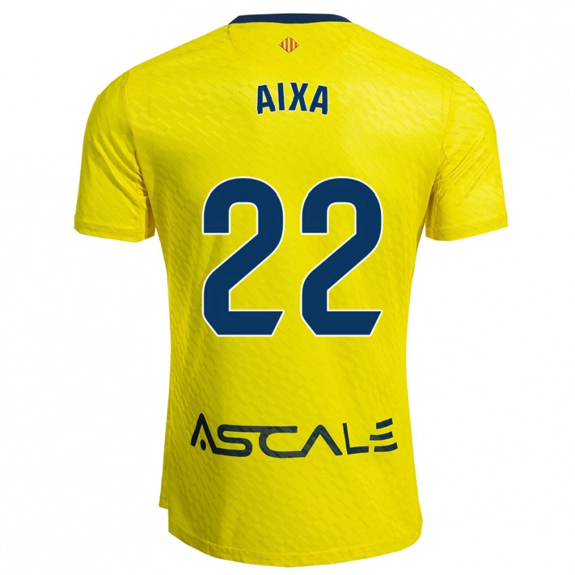 Danxen Kinder Aixa Salvador García #22 Gelb Marine Heimtrikot Trikot 2025/26 T-Shirt Österreich