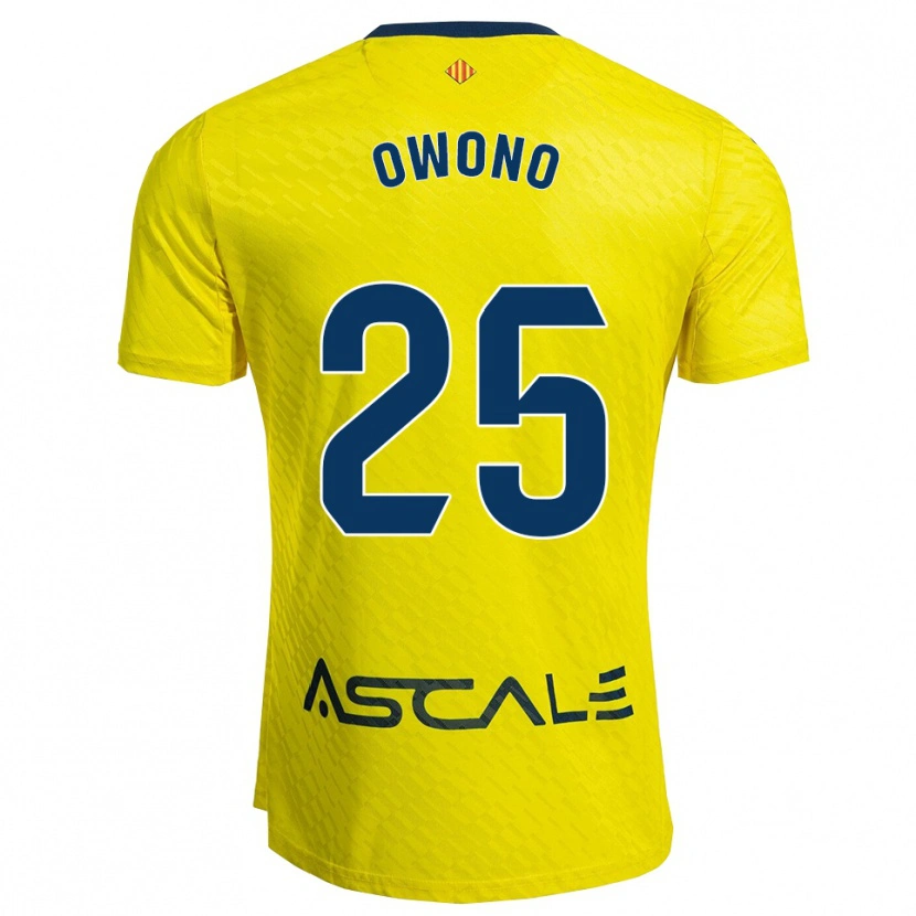 Danxen Kinder Roberto Owono #25 Gelb Marine Heimtrikot Trikot 2025/26 T-Shirt Österreich
