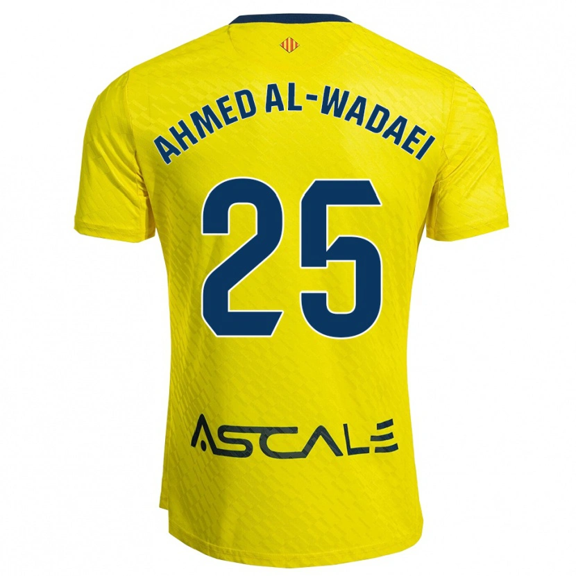 Danxen Kinder Sayed Ahmed Al-Wadaei #25 Gelb Marine Heimtrikot Trikot 2025/26 T-Shirt Österreich
