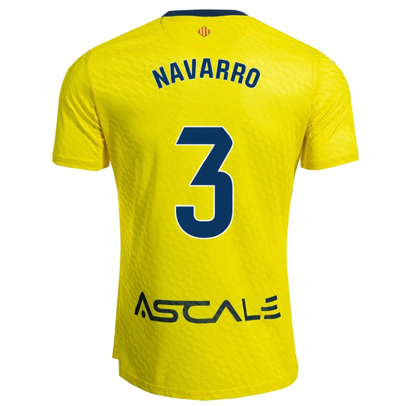 Danxen Kinder Pablo Navarro #3 Gelb Marine Heimtrikot Trikot 2025/26 T-Shirt Österreich
