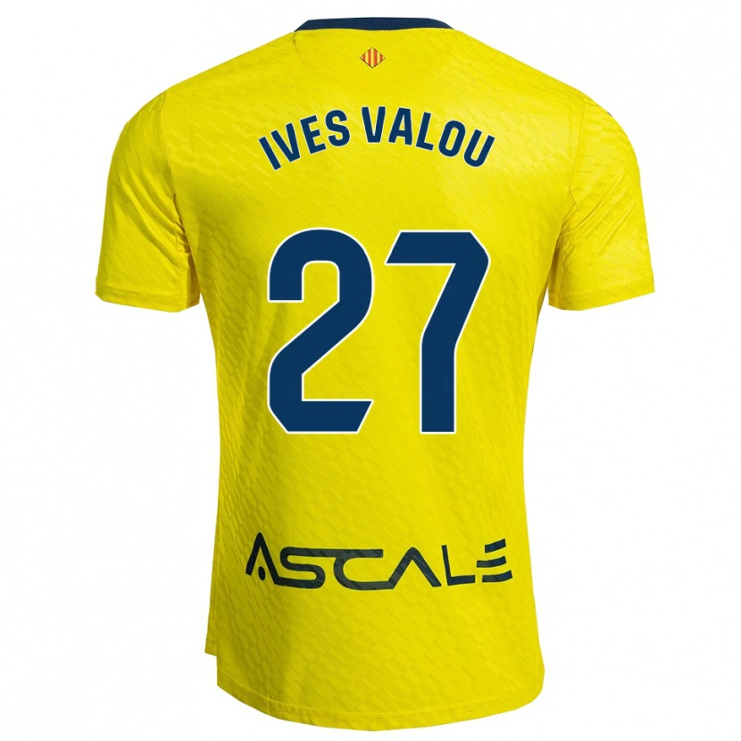 Danxen Kinder Jean Ives Valou #27 Gelb Marine Heimtrikot Trikot 2025/26 T-Shirt Österreich