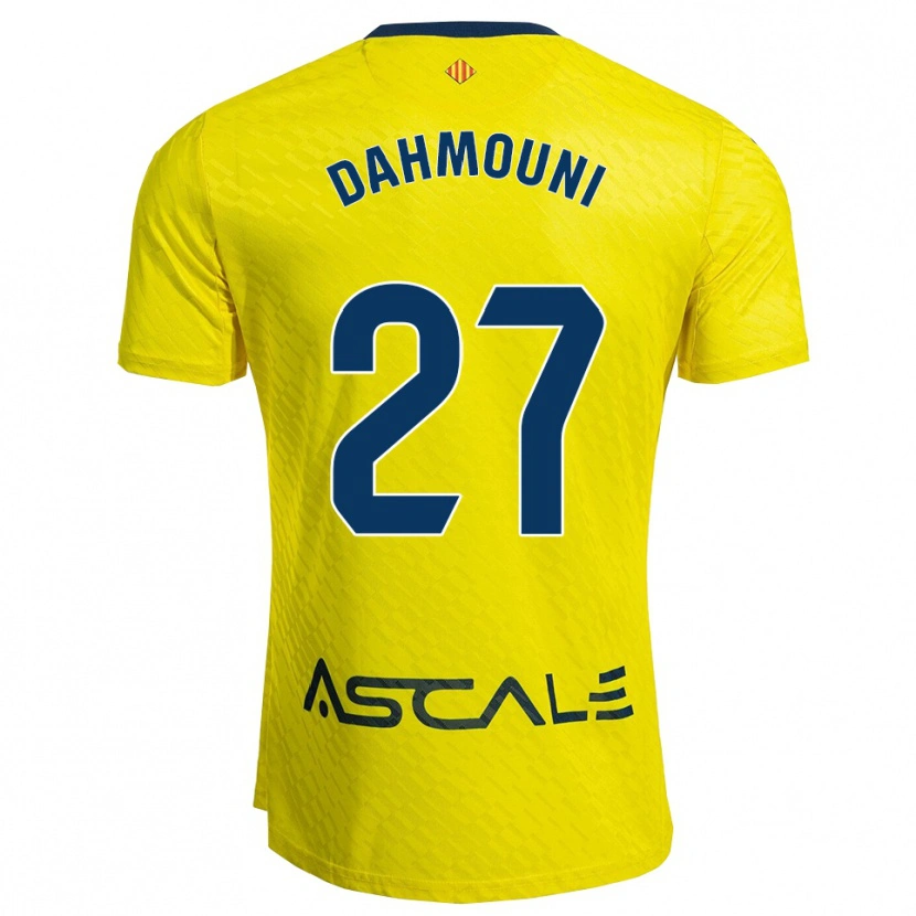 Danxen Kinder Moha Dahmouni #27 Gelb Marine Heimtrikot Trikot 2025/26 T-Shirt Österreich