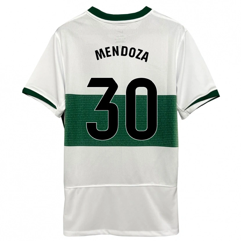 Danxen Kinder Rodrigo Mendoza #30 Weiß Grün Heimtrikot Trikot 2025/26 T-Shirt Österreich