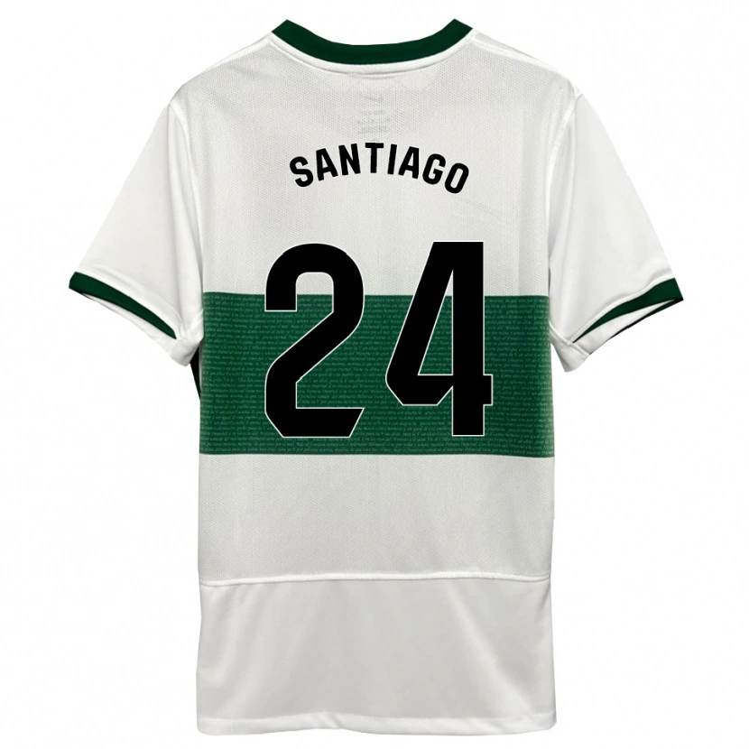 Danxen Kinder Yago Santiago #24 Weiß Grün Heimtrikot Trikot 2025/26 T-Shirt Österreich