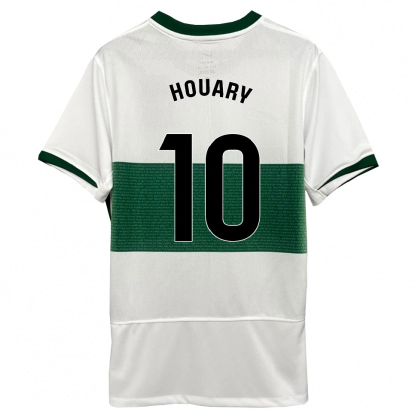 Danxen Kinder Ali Houary #10 Weiß Grün Heimtrikot Trikot 2025/26 T-Shirt Österreich