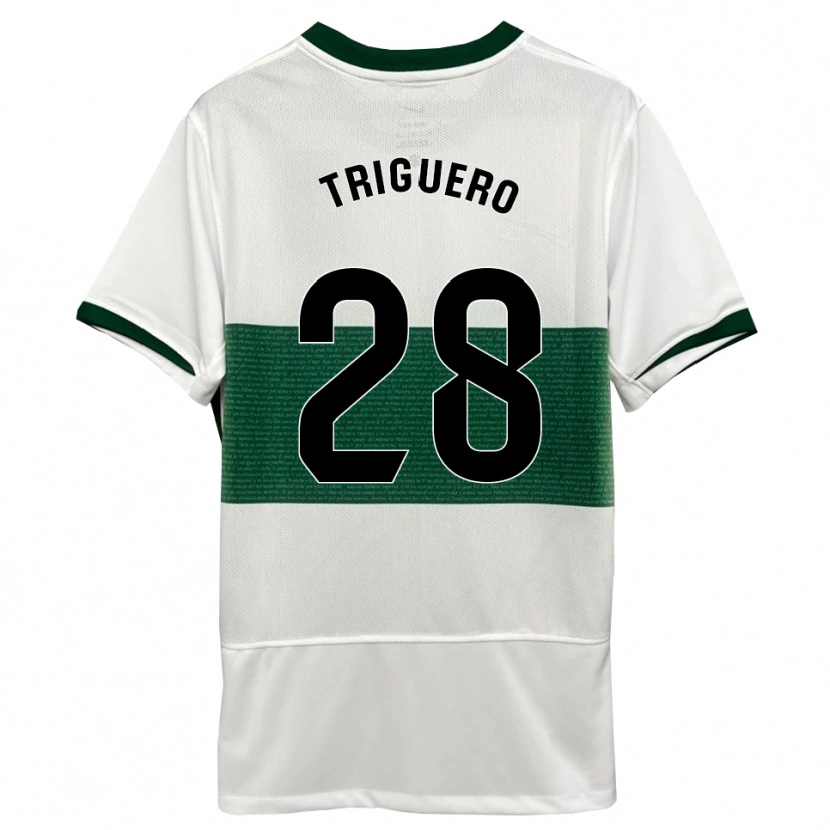 Danxen Kinder Dani Triguero #28 Weiß Grün Heimtrikot Trikot 2025/26 T-Shirt Österreich