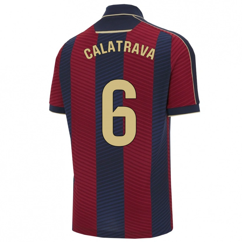 Danxen Kinder Alberto Calatrava #6 Rot Marine Heimtrikot Trikot 2025/26 T-Shirt Österreich