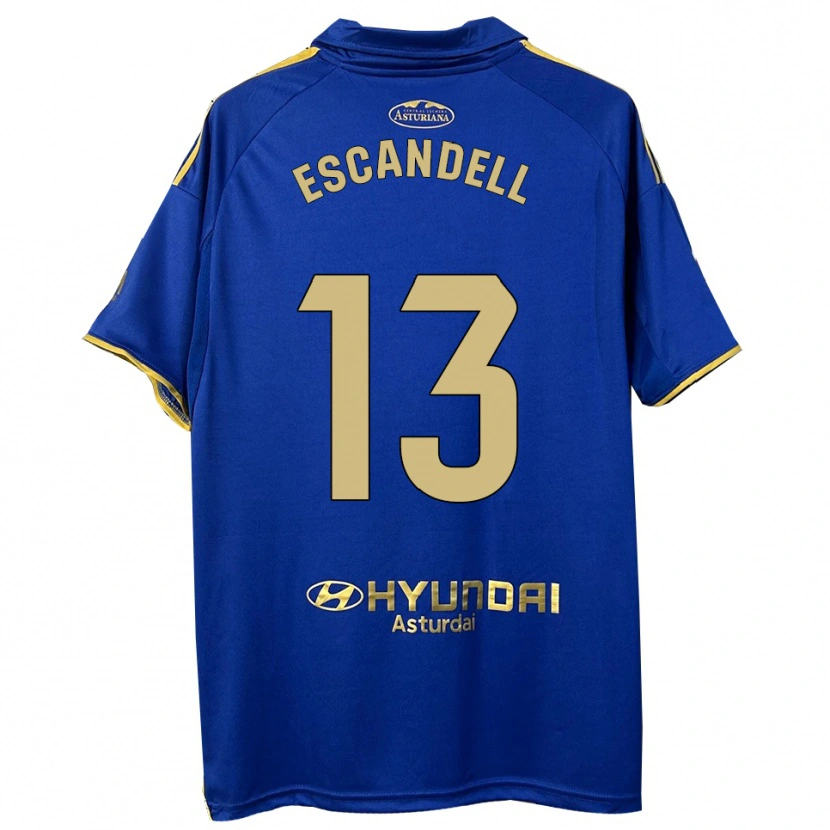 Danxen Kinder Aarón Escandell #13 Blau Gold Heimtrikot Trikot 2025/26 T-Shirt Österreich