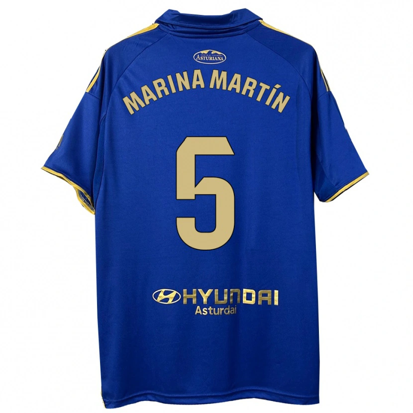 Danxen Kinder Marina Martín #5 Blau Gold Heimtrikot Trikot 2025/26 T-Shirt Österreich