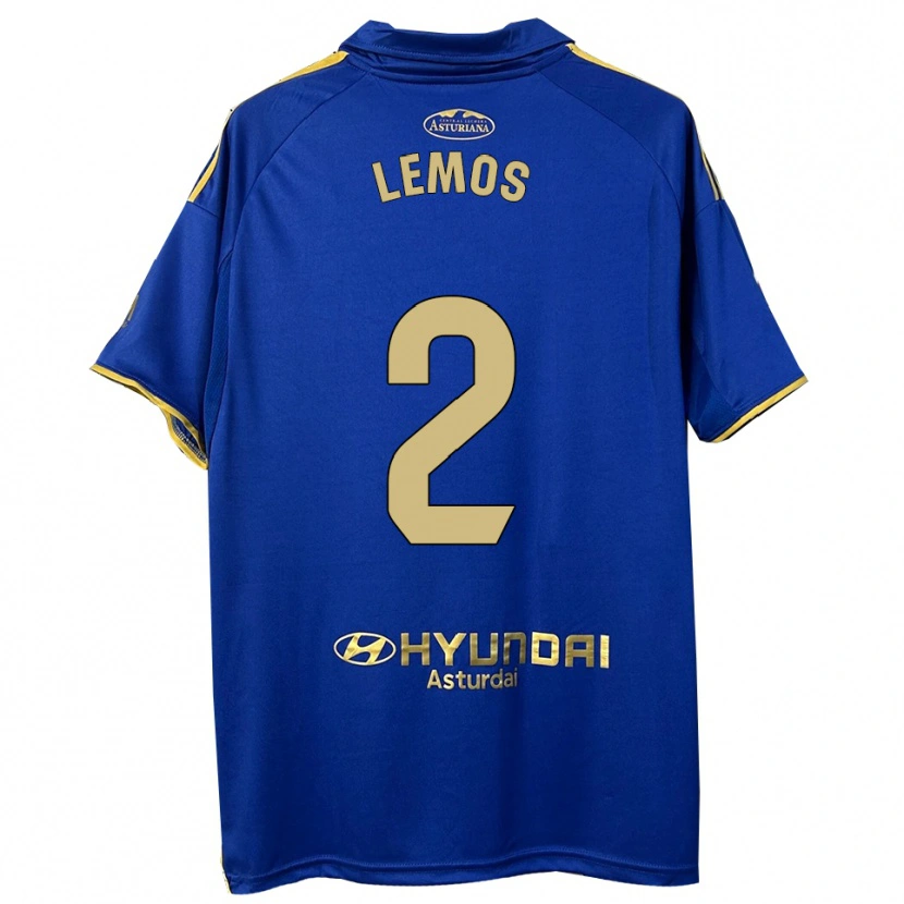 Danxen Kinder Álvaro Lemos #2 Blau Gold Heimtrikot Trikot 2025/26 T-Shirt Österreich