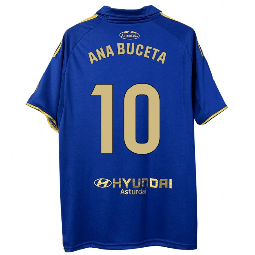 Danxen Kinder Ana Buceta #10 Blau Gold Heimtrikot Trikot 2025/26 T-Shirt Österreich