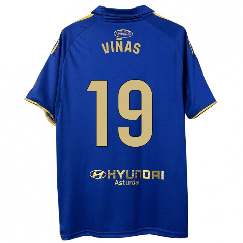 Danxen Kinder Federico Viñas #19 Blau Gold Heimtrikot Trikot 2025/26 T-Shirt Österreich