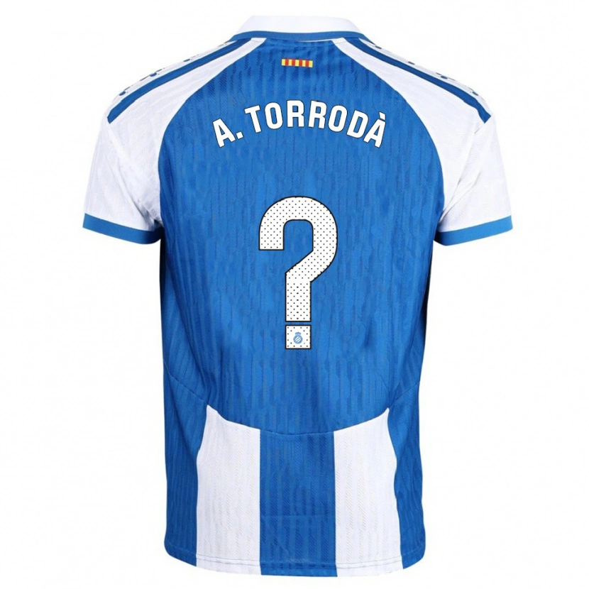 Danxen Kinder Anna Torrodà Ricard #0 Blau Weiß Heimtrikot Trikot 2025/26 T-Shirt Österreich
