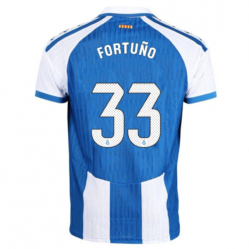 Danxen Kinder Ángel Fortuño #33 Blau Weiß Heimtrikot Trikot 2025/26 T-Shirt Österreich