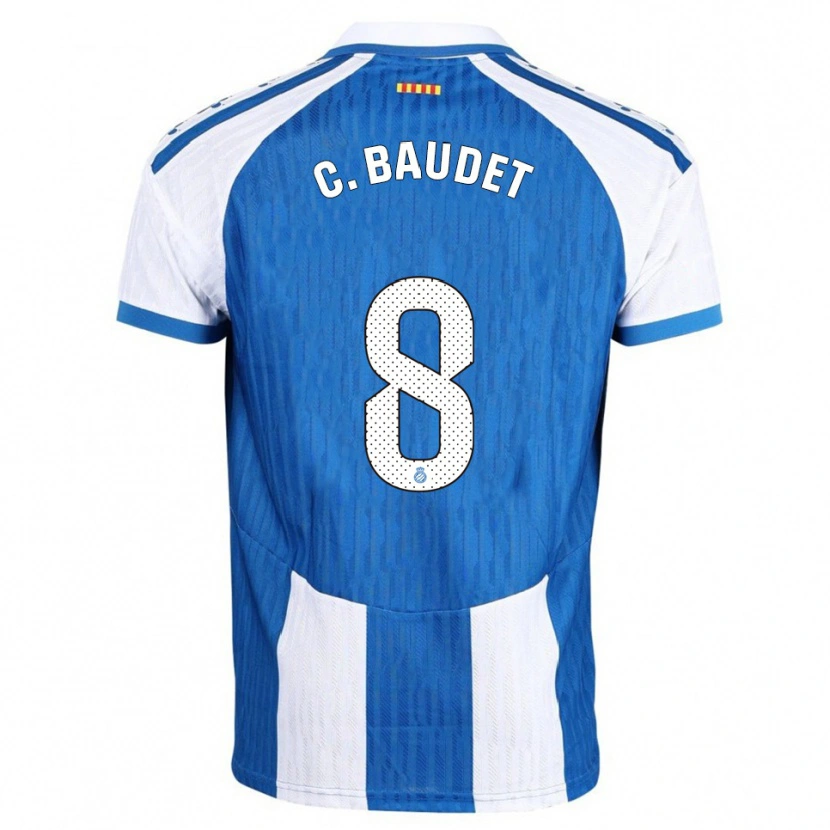 Danxen Kinder Cristina Baudet Lucena #8 Blau Weiß Heimtrikot Trikot 2025/26 T-Shirt Österreich