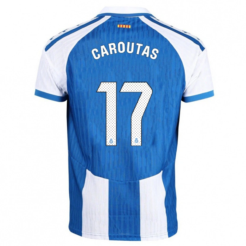 Danxen Kinder Tim Caroutas #17 Blau Weiß Heimtrikot Trikot 2025/26 T-Shirt Österreich