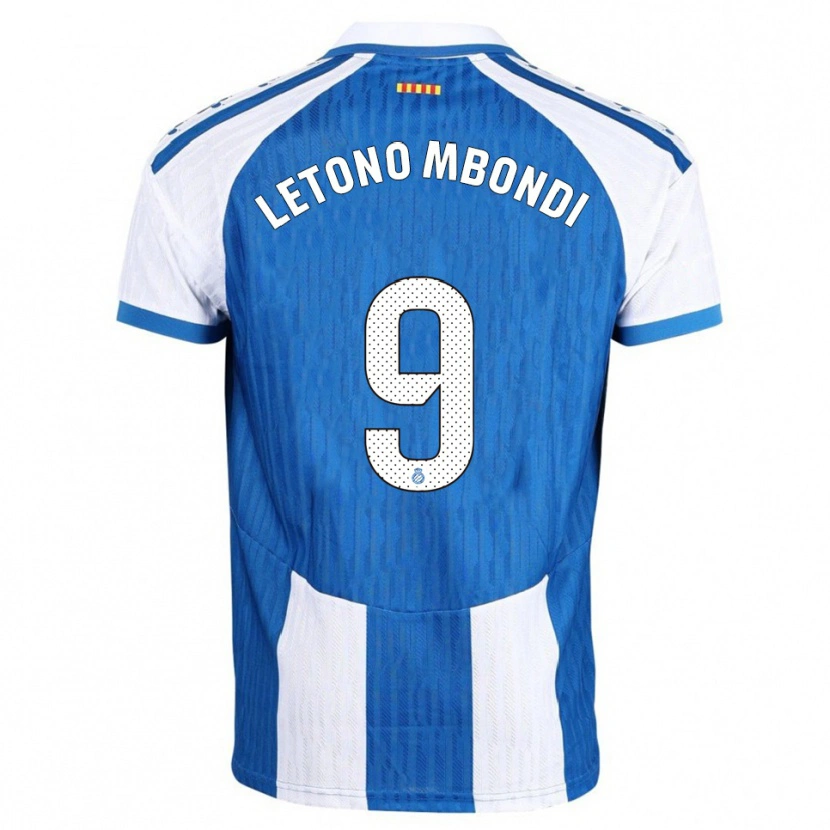 Danxen Kinder Christ-Emmanuel Letono Mbondi #9 Blau Weiß Heimtrikot Trikot 2025/26 T-Shirt Österreich
