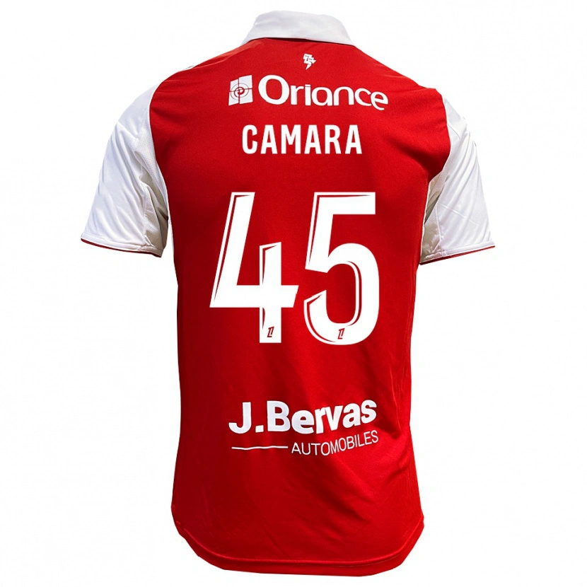 Danxen Kinder Mahdi Camara #45 Rot Weiß Heimtrikot Trikot 2025/26 T-Shirt Österreich