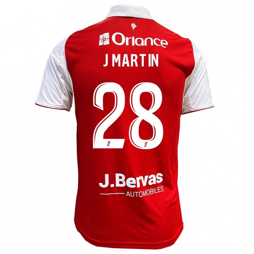 Danxen Kinder Jonas Martin #28 Rot Weiß Heimtrikot Trikot 2025/26 T-Shirt Österreich