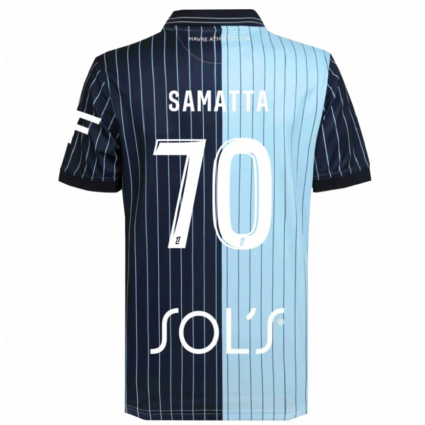 Danxen Kinder Ally Samatta #70 Marine Himmelblau Heimtrikot Trikot 2025/26 T-Shirt Österreich