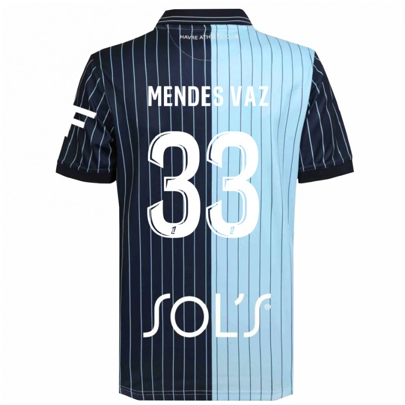 Danxen Kinder Hernâni Mendes Vaz #33 Marine Himmelblau Heimtrikot Trikot 2025/26 T-Shirt Österreich