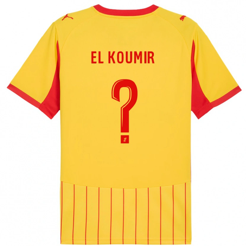 Danxen Kinder Kaïna El Koumir #0 Gelb Rot Heimtrikot Trikot 2025/26 T-Shirt Österreich