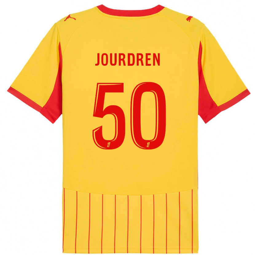 Danxen Kinder Ilan Jourdren #50 Gelb Rot Heimtrikot Trikot 2025/26 T-Shirt Österreich