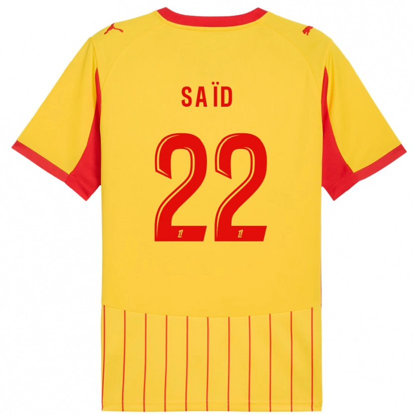 Danxen Kinder Wesley Saïd #22 Gelb Rot Heimtrikot Trikot 2025/26 T-Shirt Österreich