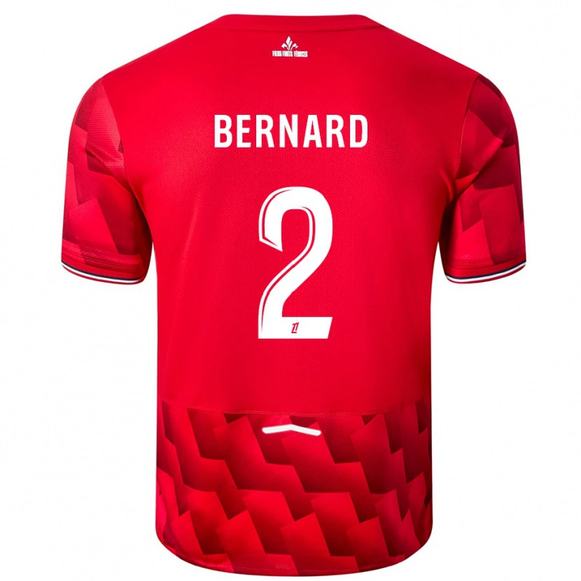 Danxen Kinder Loïk Bernard #2 Rot Weiß Heimtrikot Trikot 2025/26 T-Shirt Österreich