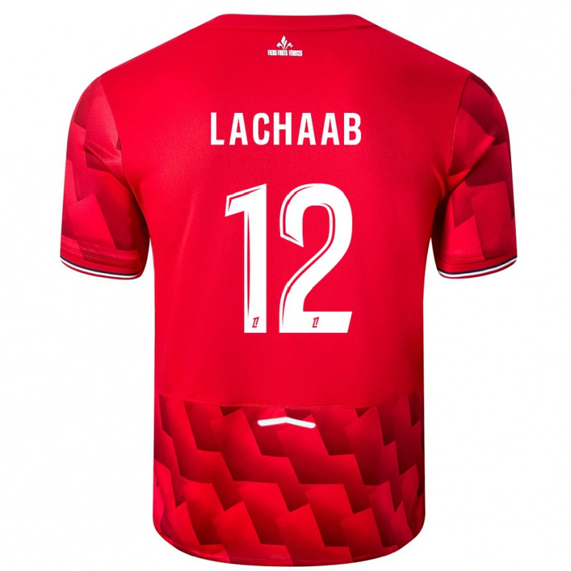 Danxen Kinder Younes Lachaab #12 Rot Weiß Heimtrikot Trikot 2025/26 T-Shirt Österreich