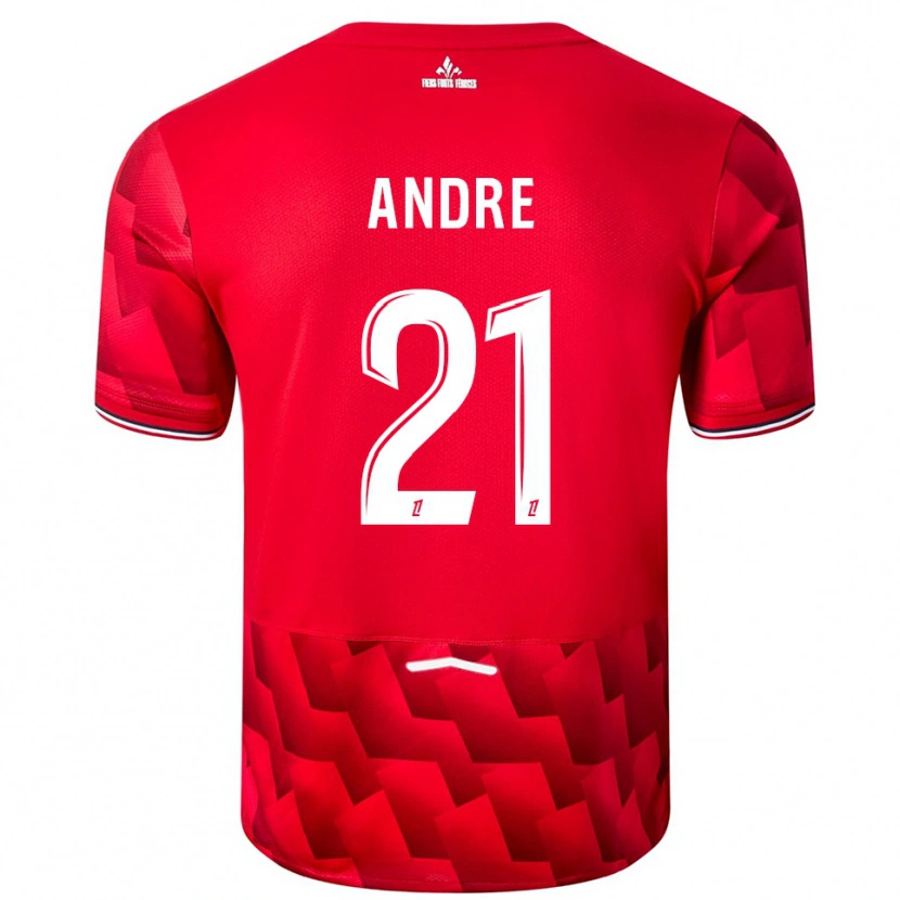 Danxen Kinder Benjamin André #21 Rot Weiß Heimtrikot Trikot 2025/26 T-Shirt Österreich