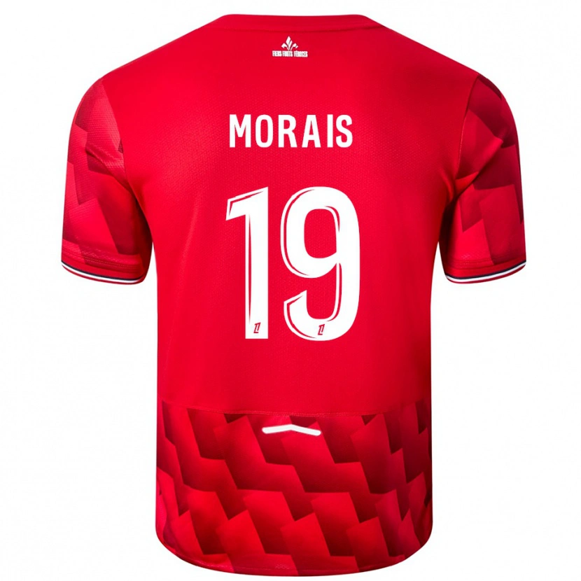 Danxen Kinder Tiago Morais #19 Rot Weiß Heimtrikot Trikot 2025/26 T-Shirt Österreich