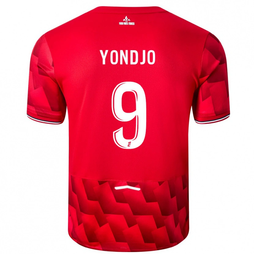 Danxen Kinder Angel Yondjo #9 Rot Weiß Heimtrikot Trikot 2025/26 T-Shirt Österreich