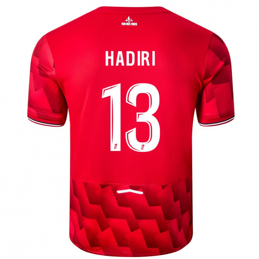 Danxen Kinder Elias Hadiri #13 Rot Weiß Heimtrikot Trikot 2025/26 T-Shirt Österreich