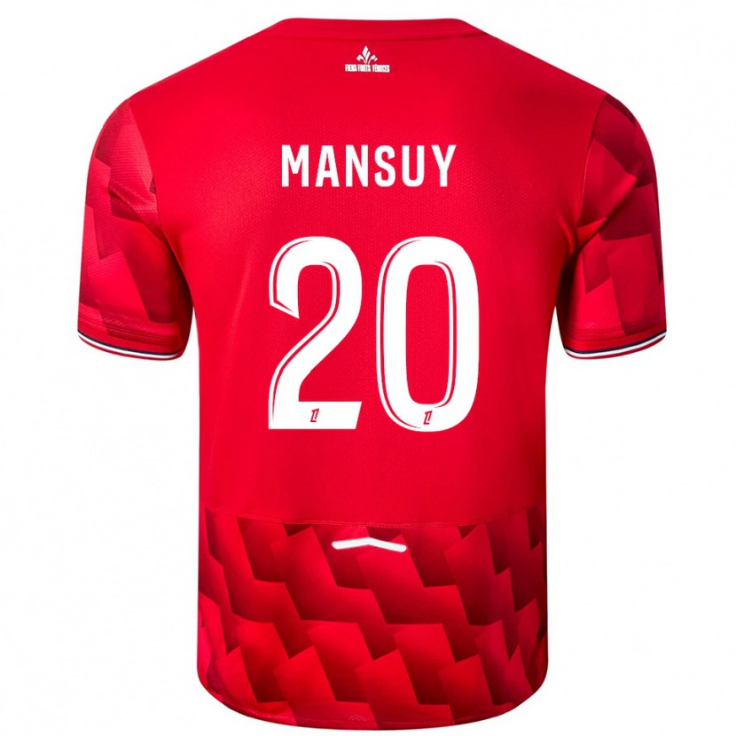 Danxen Kinder Heloise Mansuy #20 Rot Weiß Heimtrikot Trikot 2025/26 T-Shirt Österreich