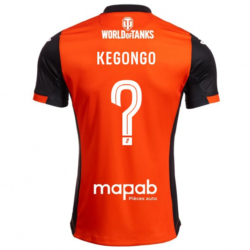 Danxen Kinder Clarence Kegongo #0 Schwarz Orange Heimtrikot Trikot 2025/26 T-Shirt Österreich