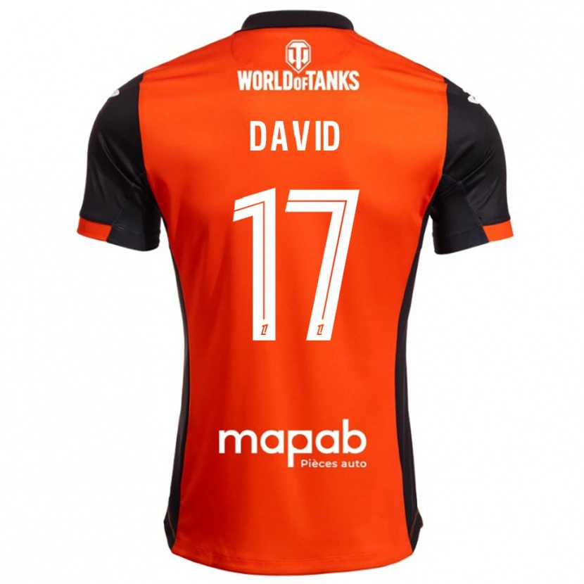 Danxen Kinder Dune David #17 Schwarz Orange Heimtrikot Trikot 2025/26 T-Shirt Österreich