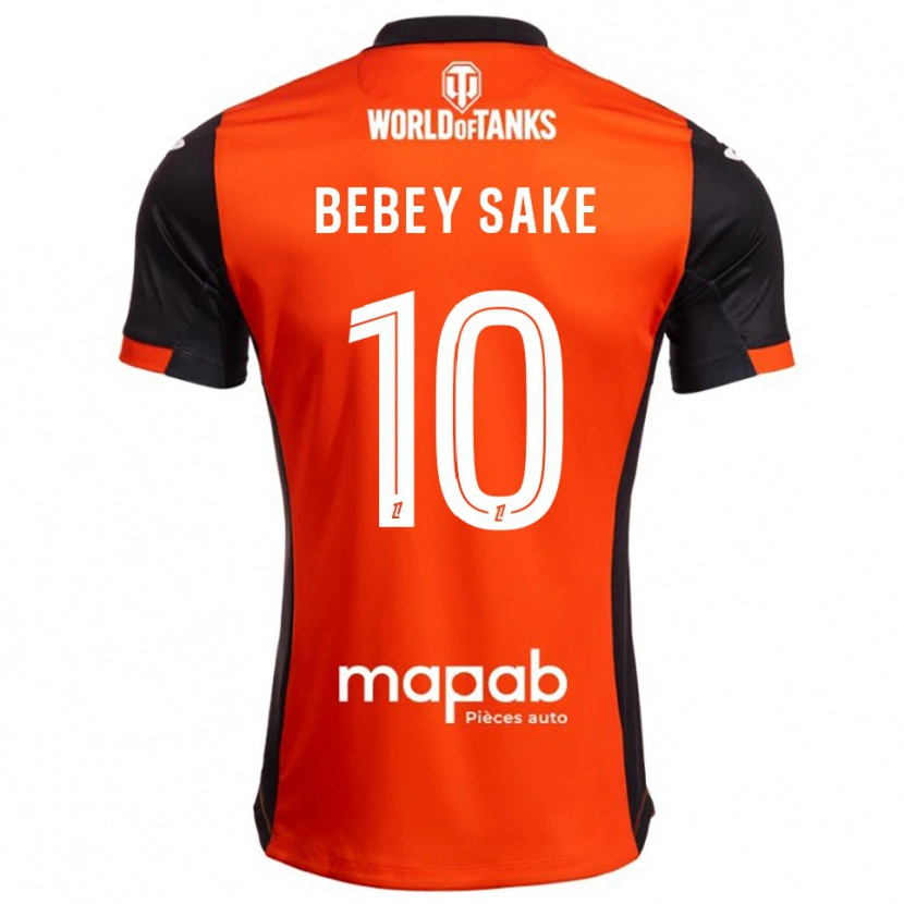 Danxen Kinder Mattéo Bebey Sake #10 Schwarz Orange Heimtrikot Trikot 2025/26 T-Shirt Österreich
