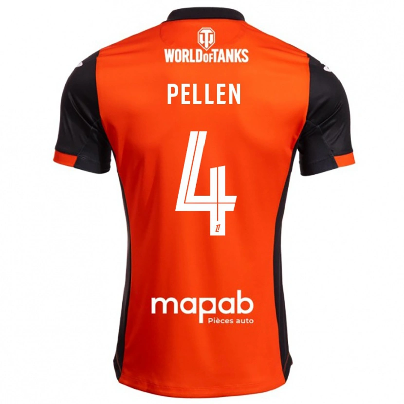 Danxen Kinder Louise Pellen #4 Schwarz Orange Heimtrikot Trikot 2025/26 T-Shirt Österreich