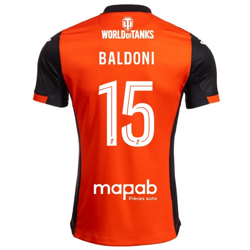 Danxen Kinder Sohan Baldoni #15 Schwarz Orange Heimtrikot Trikot 2025/26 T-Shirt Österreich