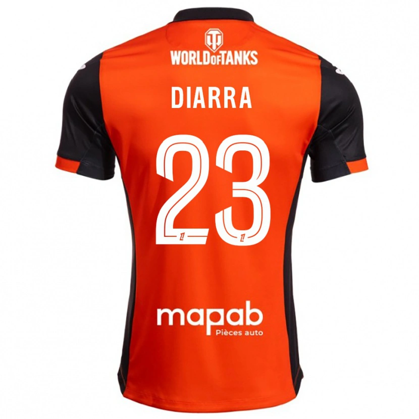 Danxen Kinder Stéphane Diarra #23 Schwarz Orange Heimtrikot Trikot 2025/26 T-Shirt Österreich