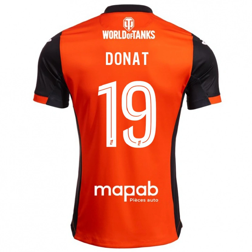 Danxen Kinder Noa Donat #19 Schwarz Orange Heimtrikot Trikot 2025/26 T-Shirt Österreich