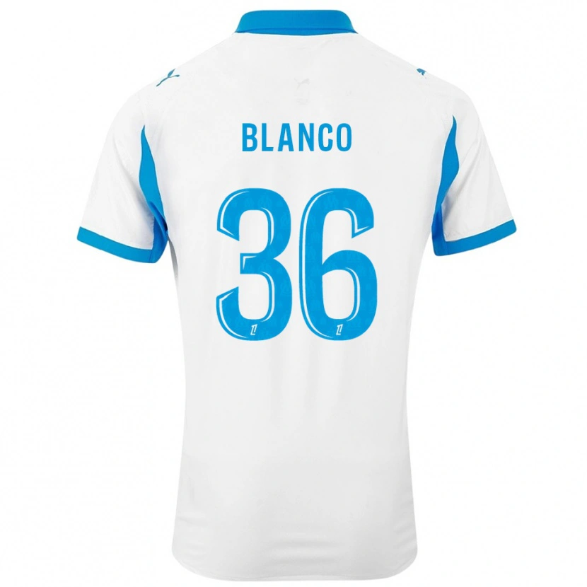 Danxen Kinder Rubén Blanco #36 Weiß Himmelblau Heimtrikot Trikot 2025/26 T-Shirt Österreich