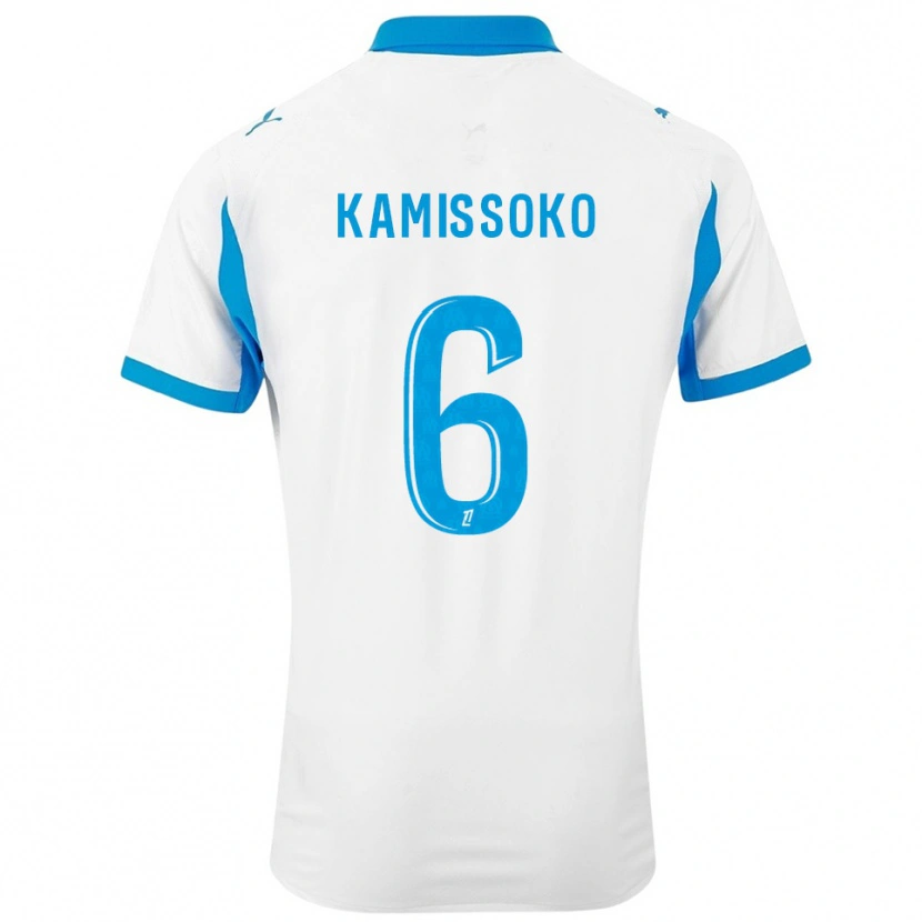 Danxen Kinder Nouhoum Kamissoko #6 Weiß Himmelblau Heimtrikot Trikot 2025/26 T-Shirt Österreich