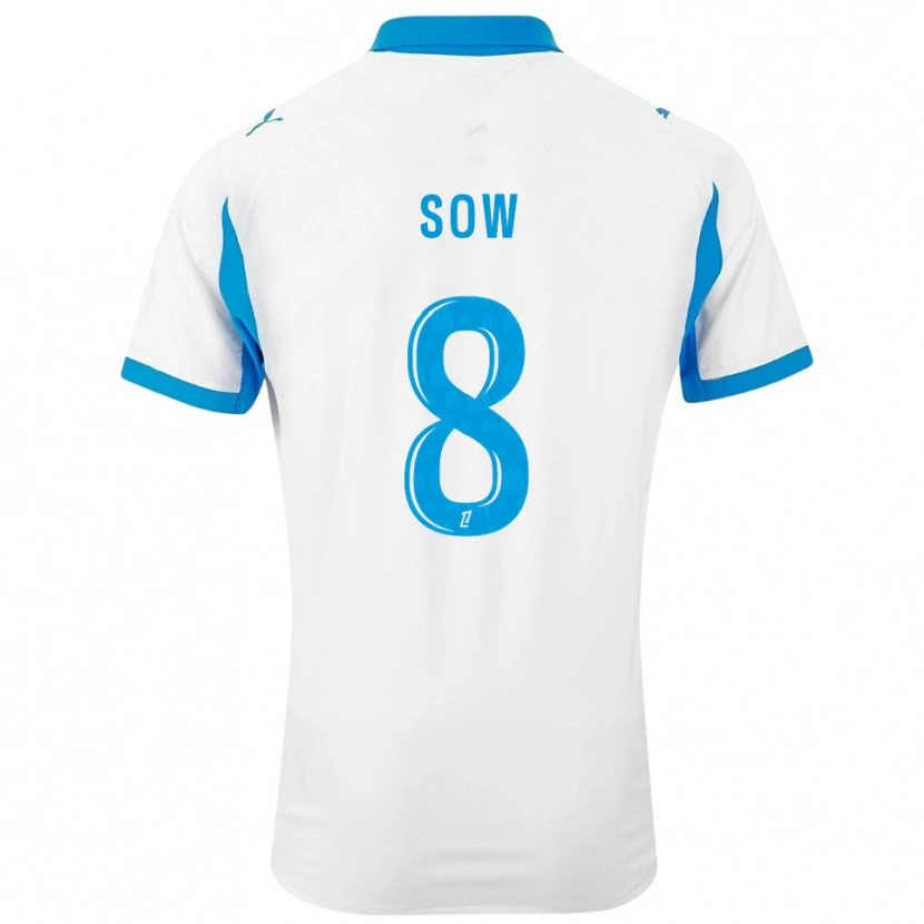 Danxen Kinder Mbayang Sow #8 Weiß Himmelblau Heimtrikot Trikot 2025/26 T-Shirt Österreich
