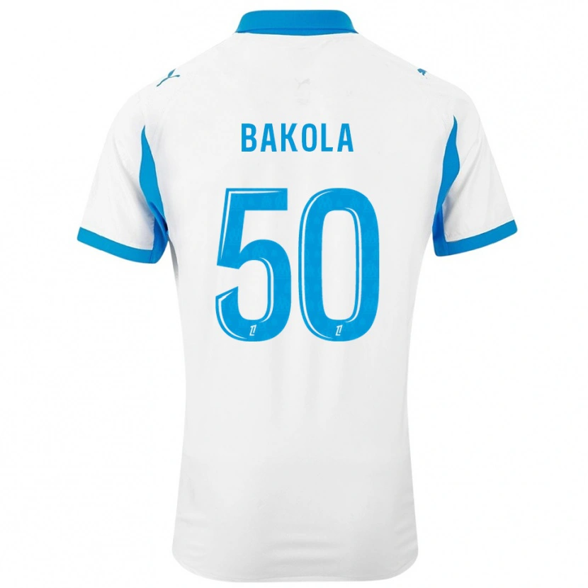 Danxen Kinder Darryl Bakola #50 Weiß Himmelblau Heimtrikot Trikot 2025/26 T-Shirt Österreich
