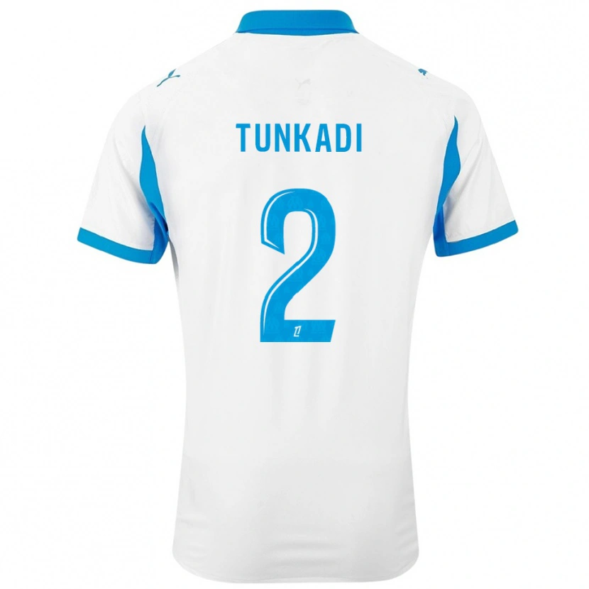 Danxen Kinder Alexandre Tunkadi #2 Weiß Himmelblau Heimtrikot Trikot 2025/26 T-Shirt Österreich